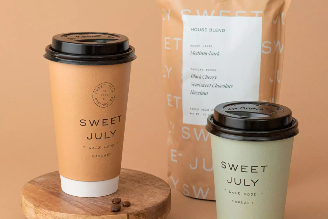 SweetJuly咖啡店品牌VI设计